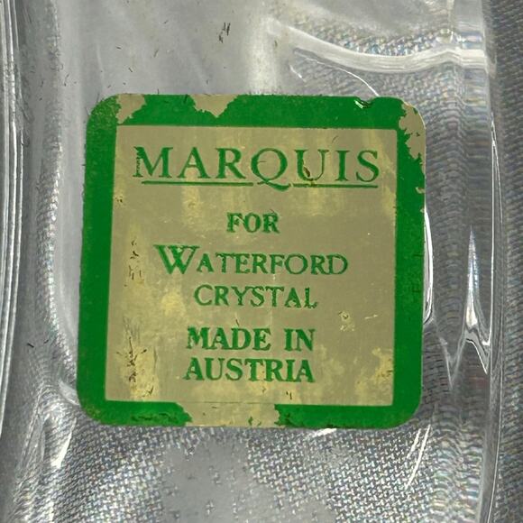 Marquis for Waterford Crystal Oval Frame Floral 9" Heavy Photo Display Decor - Picture 4 of 8